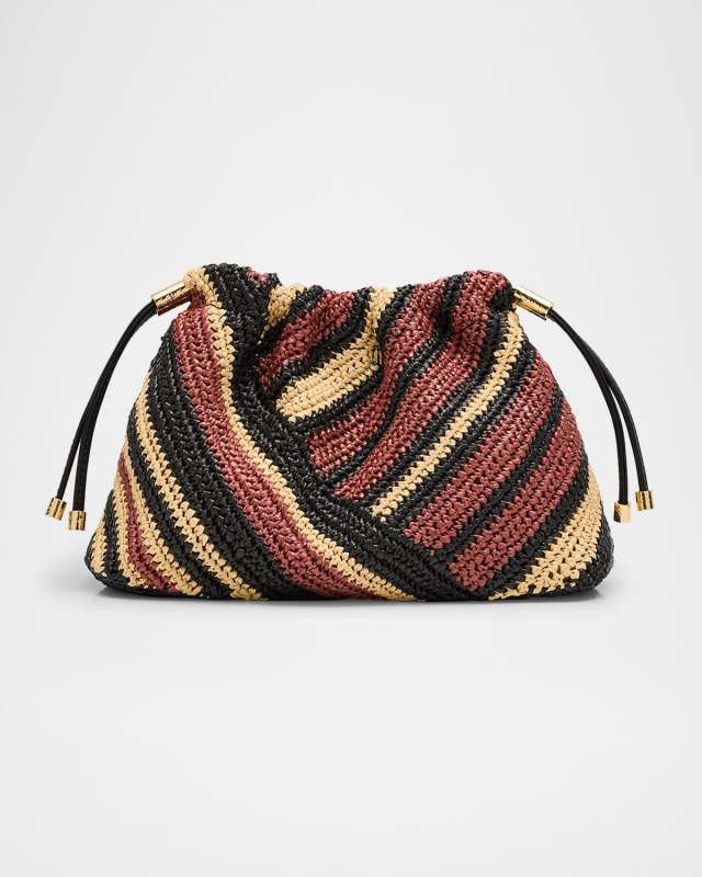 Lali Mini Striped Pouch Clutch Bag